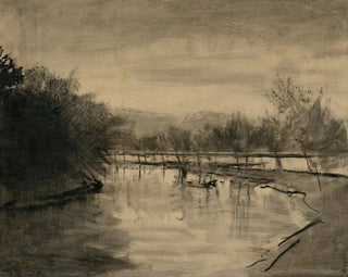Ladislav Mednynszky - The Poprad near Strky.webp