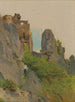 Vue des ruines de Šov - Ladislav Mednyánszky — Ansicht des Kunstwerks