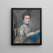 Selbstporträt - Lady Mary Lowther — gerahmtes Bild an der Wand