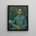 Portrait de Tersánszky Józsi Jenő - Lajos Tihanyi — gerahmtes Bild an der Wand