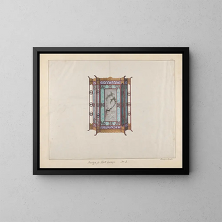 Design einer Flurlampe - Lam Qua — gerahmtes Bild an der Wand
