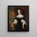 Margaretha Munter 1639-1711 zweite Ehefrau von Jacobus Trip - Lambertus Jansz de Haan — gerahmtes Bild an der Wand