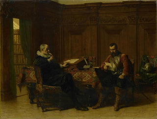 Lambertus Lingeman - Two Men in a Seventeenthcentury Interior Called A Conference.webp