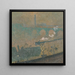 Laternen im Nebel beleuchtet - Emile Claus — gerahmtes Bild an der Wand
