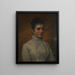 Portrait einer Dame - Lars Gustaf Sellstedt — gerahmtes Bild an der Wand