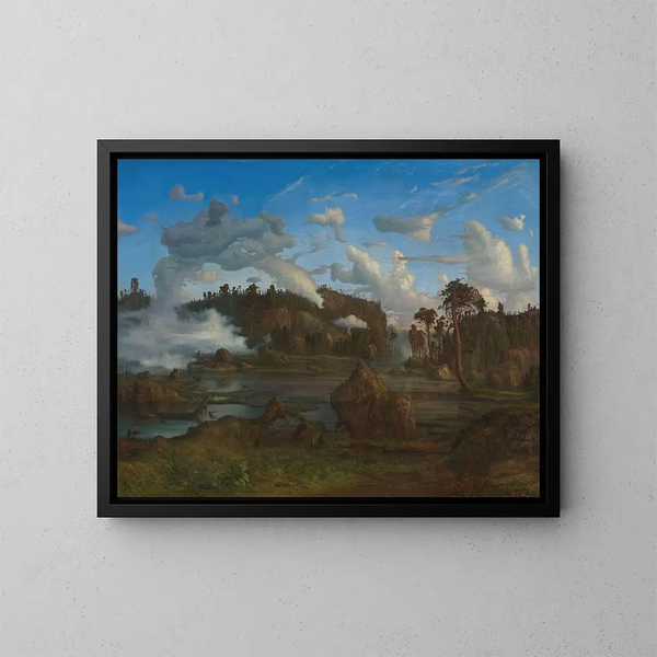 Le Tarn - Lars Hertervig — gerahmtes Bild an der Wand