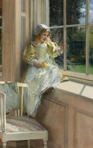 Laura Theresa AlmaTadema - A Looking Out Owindow Sunshine.webp