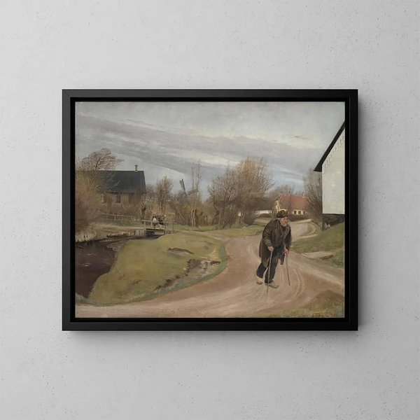 Frühling in Jütland von Hals - Laurits Andersen Ring — gerahmtes Bild an der Wand