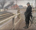Wartebereich an der Bahnübergang der Roskilde-Straße - Laurits Andersen Ring — Ansicht des Kunstwerks