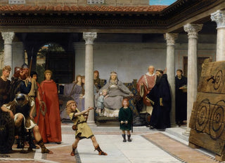 Lawrence AlmaTadema - Education Of The Children Of Clovis.webp