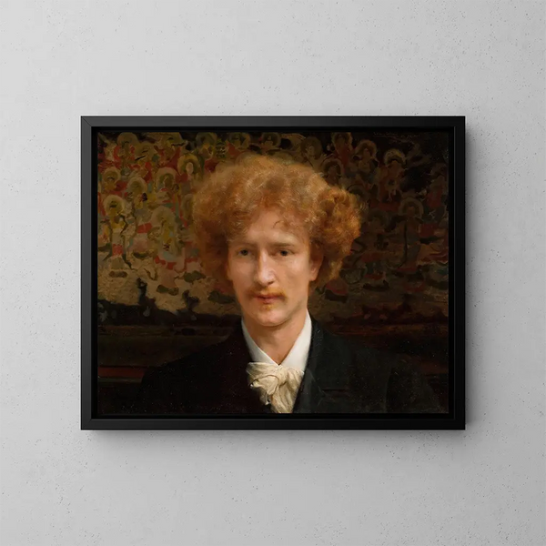 Portrait von Ignacy Jan Paderewski 1860-1941 - Lawrence Alma-Tadema — gerahmtes Bild an der Wand