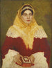 Portrait einer jüdischen Frau, die ein Gebetbuch hält - Lazar Krestin — Ansicht des Kunstwerks