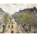 Reproduktion des Gemäldes Der Boulevard Montmartre, Frühlingmorgen - Camille Pissarro