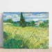 Reproduktion des Gemäldes Das grüne Weizenfeld mit Zypresse - Vincent Van Gogh