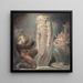 Der Geist Samuel erscheint Saul - William Blake — gerahmtes Bild an der Wand