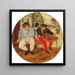 Der große Bauer und der Händler - Pieter Brueghel der Jüngere — Wandpräsentation des Kunstwerks