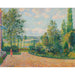 Reproduktion des Gemäldes Der Garten von Octave Mirbeau, die Terrasse, Les Damps - Camille Pissarro