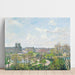 Reproduktion des Gemäldes Der Garten der Tuileries und das Pavillon de Flore, Morgen, Frühling - Camille Pissarro