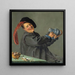 Der fröhliche Trinker - Judith Leyster — gerahmtes Bild an der Wand