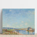 Reproduktion des Gemäldes Le Loing à Saint-Mammès (1884) - Alfred Sisley