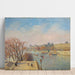 Reproduktion des Gemäldes Le Louvre, Morgen, Sonnenlicht - Camille Pissarro