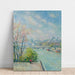 Reproduktion des Gemäldes Le Louvre, Matin, Printemps - Camille Pissarro