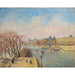 Reproduktion des Gemäldes Le Louvre, soleil d’hiver - Camille Pissarro