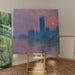 Reproduktion des Gemäldes Le Parlement, Sonnenuntergang - Claude Monet