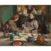 Reproduktion des Gemäldes Der Maler Sickert und seine Mutter, Frühstück in Neuville - Jacques-Émile Blanche