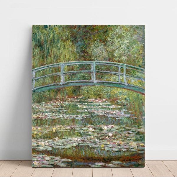 Reproduktion des Gemäldes Der Pont über einem Seerosenteich - Claude Monet