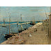Das Hafen von Cherbourg von Berthe Morisot — in einem Innenraum präsentiert