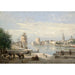 Reproduktion des Gemäldes Der Hafen von La Rochelle von Jean-Baptiste-Camille Corot