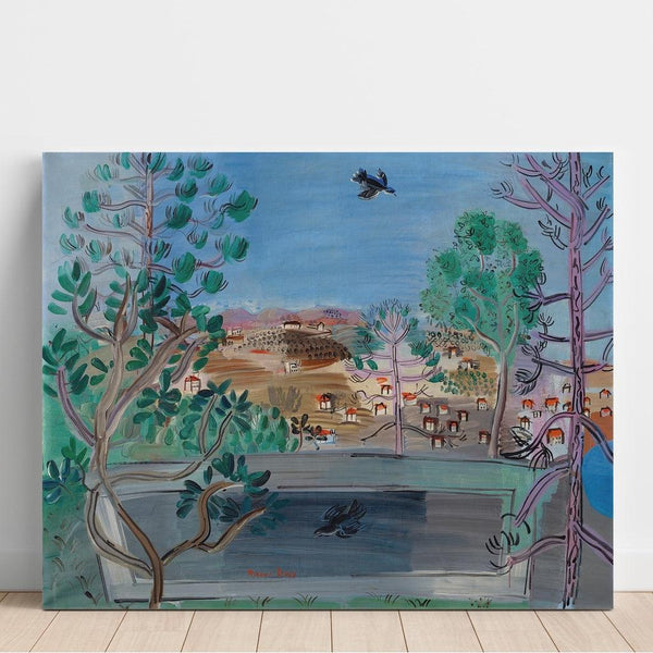 Reproduktion des Gemäldes Der Reservoir in Golfe-Juan, bei den Vögeln - Raoul Dufy