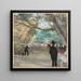 Le Rideau - Edgar Degas — gerahmtes Bild an der Wand