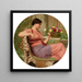 Le Temps des Roses - John William Godward — gerahmtes Bild an der Wand