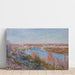 Reproduktion des Gemäldes Das Dorf Champagne bei Sonnenuntergang, April - Alfred Sisley