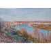 Reproduktion des Gemäldes Das Dorf Champagne bei Sonnenuntergang, April - Alfred Sisley