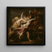 Le Viol des filles de Lévkippos - Peter Paul Rubens — gerahmtes Bild an der Wand