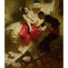 Reproduktion des Gemäldes Der rote Schal - Dean Cornwell