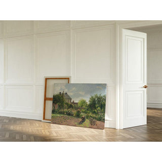 Le jardin des artistes à Eragny - Camille Pissarro | Reproduction Tableau Décoration murale affiche copie