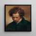 Der Maler Eduard Bendemann - Friedrich von Amerling — gerahmtes Bild an der Wand