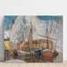 Reproduktion des Gemäldes Der Hafen von Svolvær, Lofoten - Anna Boberg