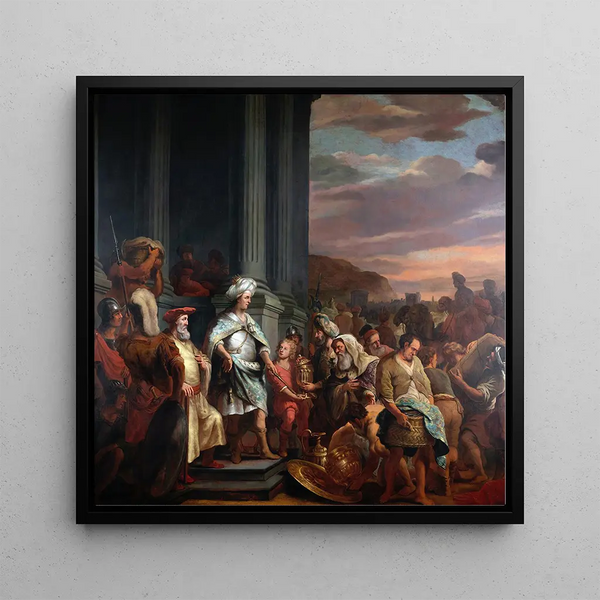 Le roi Cyrus remettant le trésor pillé du temple de Jérusalem - Ferdinand Bol