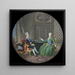 Der König Gustave III. und Katharina II. von Russland in Fredrikshamn - Cornelius Hoeyer — gerahmtes Bild an der Wand