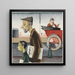 Der Arbeit erschöpft - Georg Scholz — gerahmtes Bild an der Wand