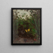 Schmetterling in einem Spinnennetz - Lemuel Maynard Wiles — gerahmtes Bild an der Wand