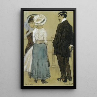 Leo Gestel - Conversation On The Boulevard Scheveningen.webp