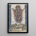 tanzende weibliche Figur über einer Landschaft - Leo Gestel — gerahmtes Bild an der Wand