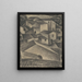 Häuser eines italienischen Dorfes - Leo Gestel — gerahmtes Bild an der Wand