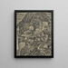 Bergdorf in Italien - Leo Gestel — gerahmtes Bild an der Wand
